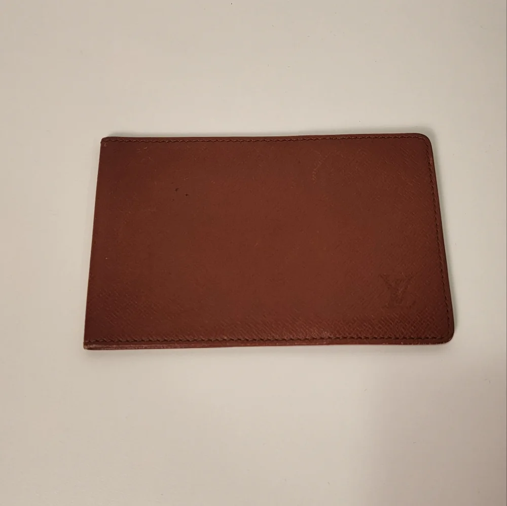 Louis Vuitton Brown Tan BiFold Card Holder